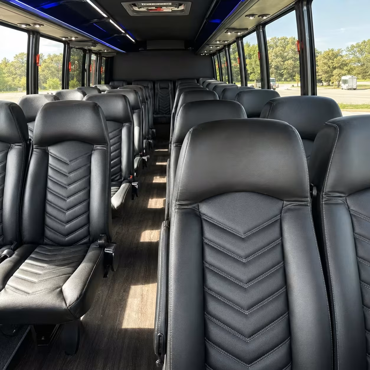 35 passenger minibus interior