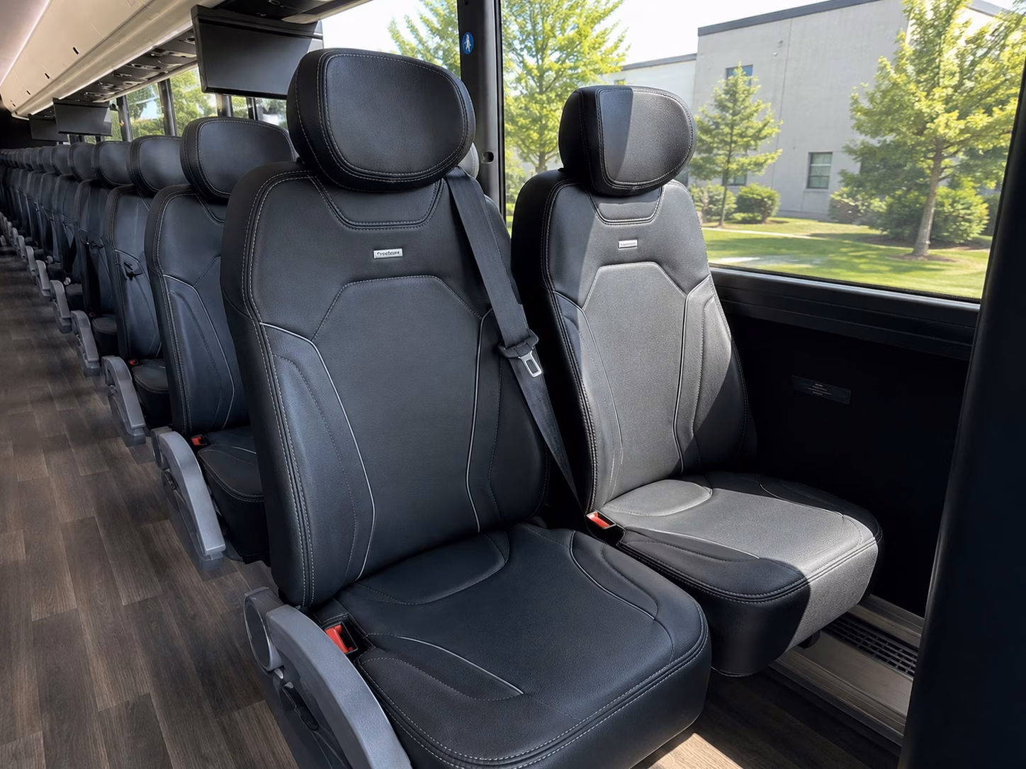 columbus charter bus interior